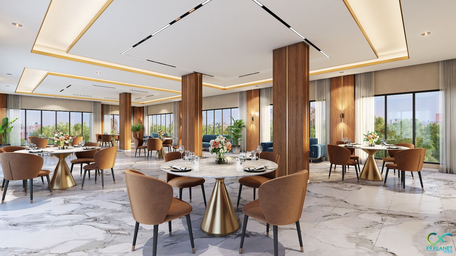 Interior hall at Innara Vista